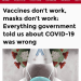 Những gì chính phủ nói với bạn trong đại dịch COVID là sai.