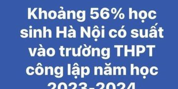 Khoảng 56% học sinh Hà Nội có suất vào trường THPT công lập 2023 – 2024