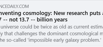 Tuổi của vũ trụ.